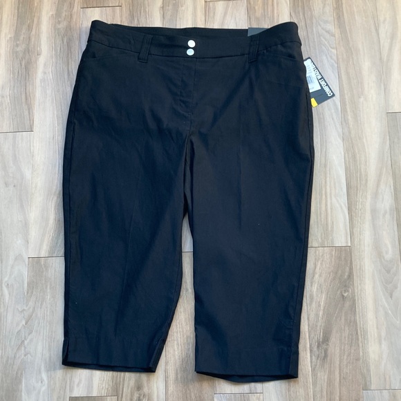 Briggs lux millennium Capri pull on pant black  comfort waistband 18W - Picture 11 of 17